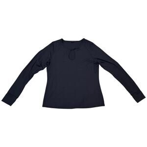 Greyson Tulia Top Long Sleeve Performance Stretch Thumbholes Keyhole Neck XL